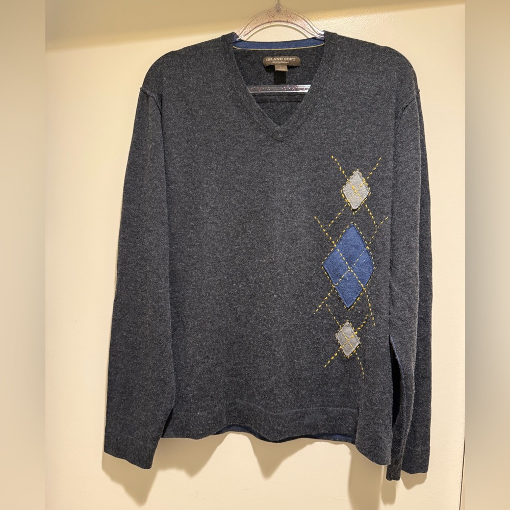 Tommy Bahama Island Soft Argyle Sweater